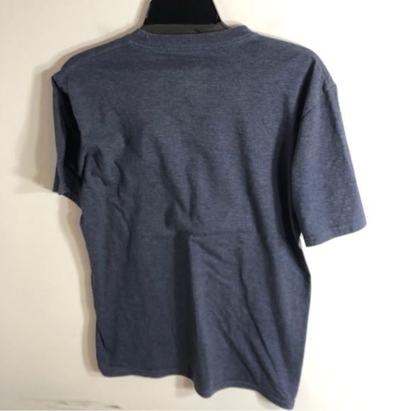 North Face Men’s T-shirt Small Blue Short Sleeve Logo - Picture 3 of 4